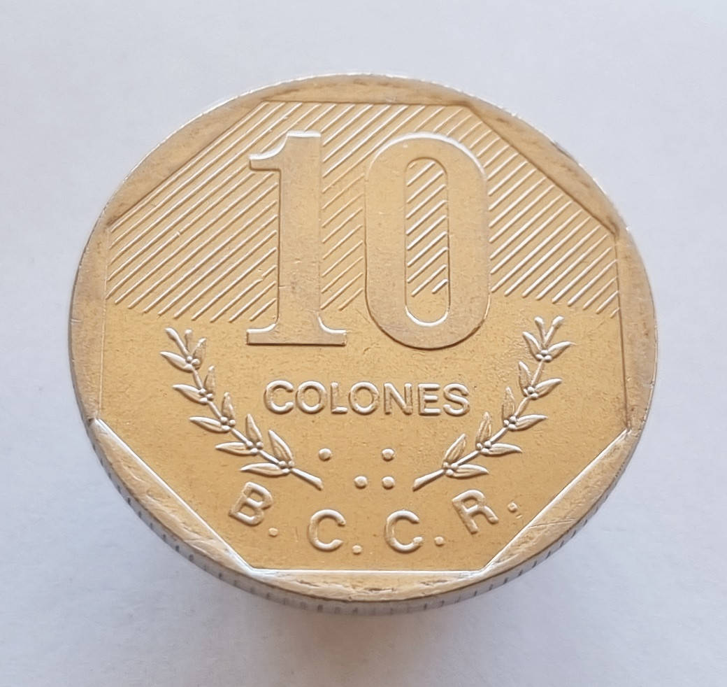 

Коста-Рика 10 колонов 1992
