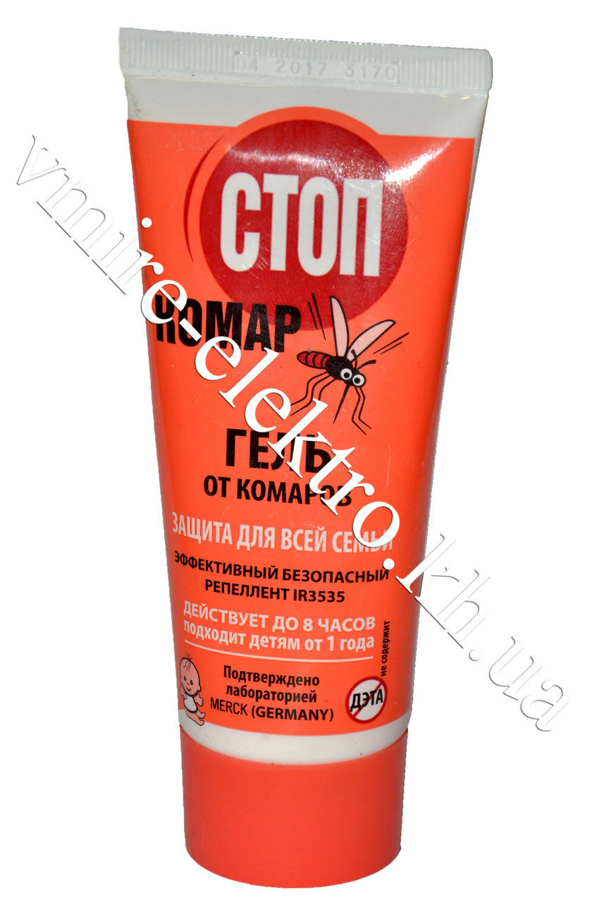 

Гель от комаров Стоп комар от 1-го года 60 мл