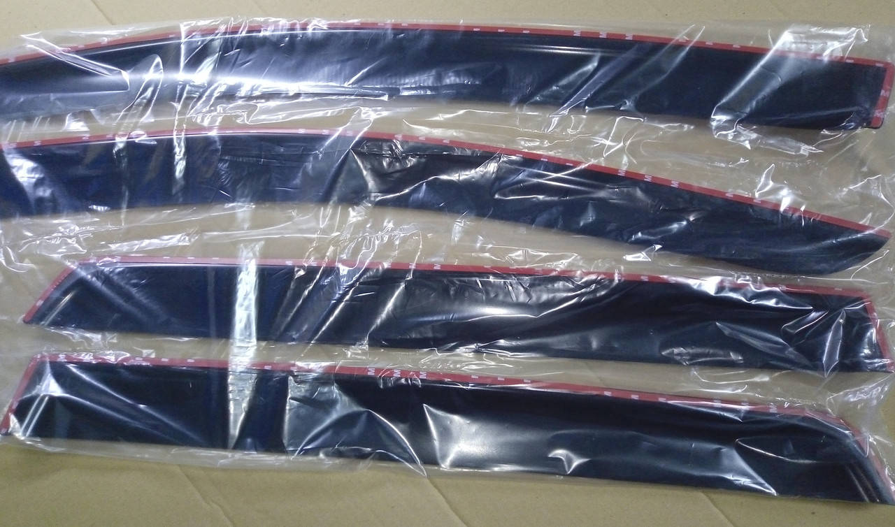 

Ветровики на окна Aveo Шевроле Авео хэтч (4шт) (дефлекторы) самоклеющиеся VL-Tuning