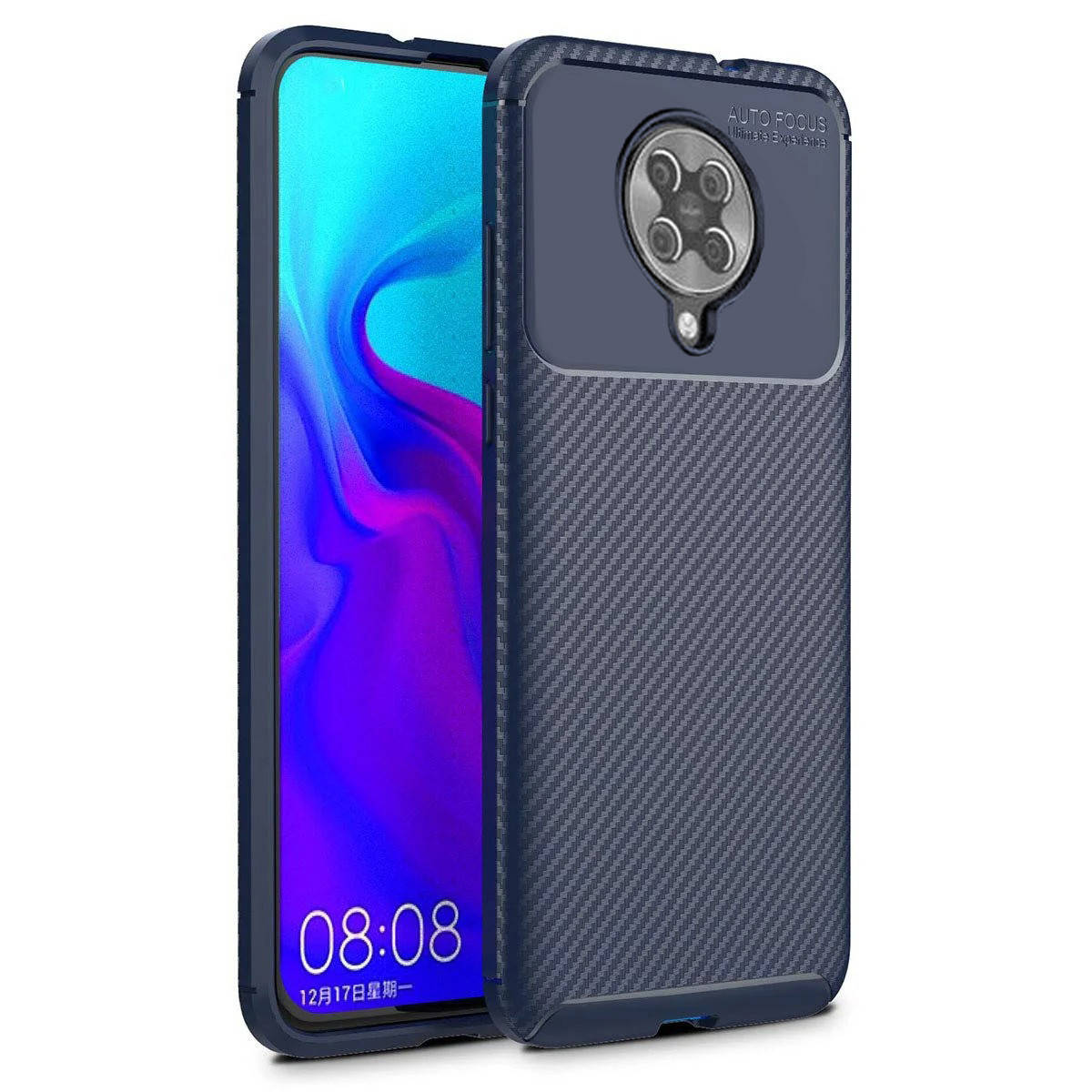 

Чехол Carbon Case для Xiaomi Redmi K30 Pro / Poco F2 Pro Blue, Синий