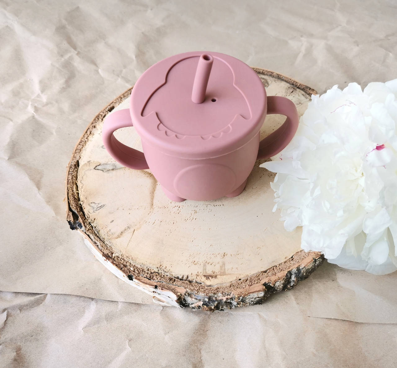 

Поильник детский с трубочкой силиконовый