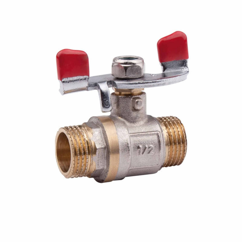 

Кран шаровой Valve 1/2" НР для воды (бабочка)