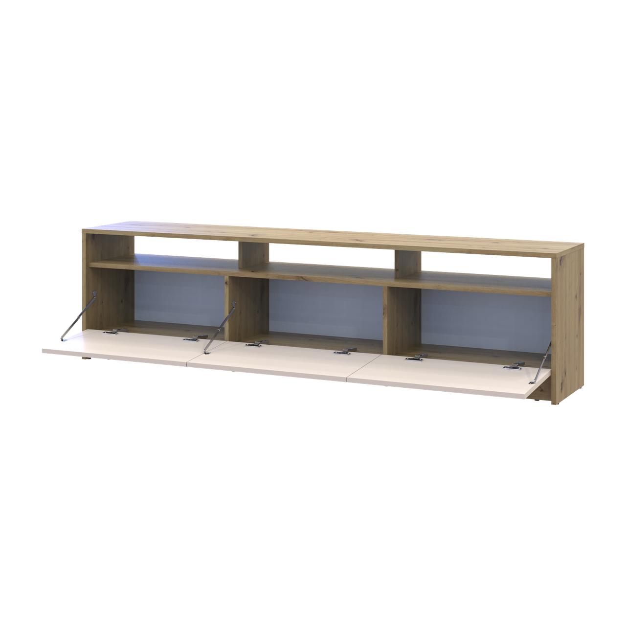 Тумба ТВ Doros U3 Дуб Артізан/Кашемір ДСП 180х33х43 (41516203) 2