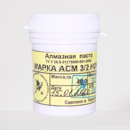

Паста алмазная для металла АСМ 3/2 НОМГ 40 г