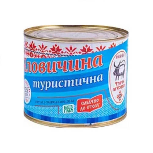 

Тушенка говяжья "Ахтырка мясопродукт". ТУ. 1/с 525 г ж/б