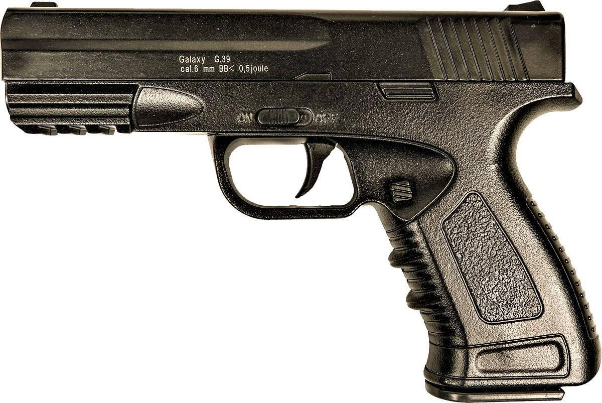 

G39 Страйкбольный пистолет Galaxy Glock металл черный