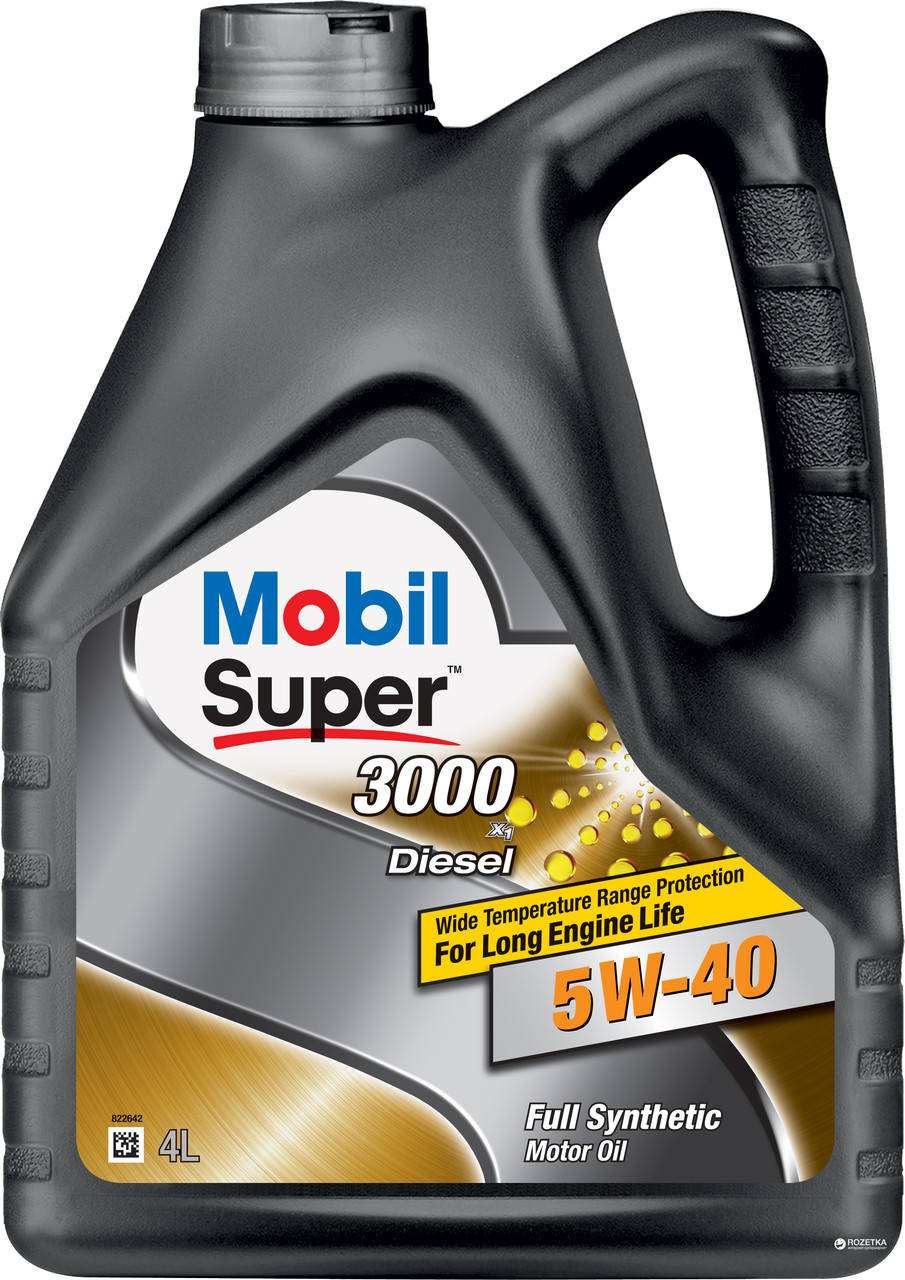 

Моторное масло Mobil Super™ 3000 X1 Diesel 5W-40
