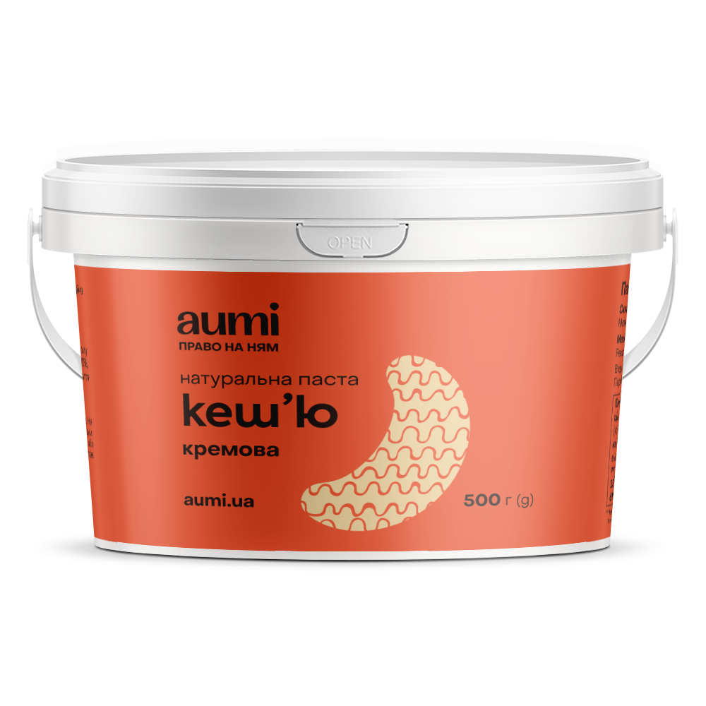 

Кешью паста кремовая, 500г, ведро, натуральная без добавок