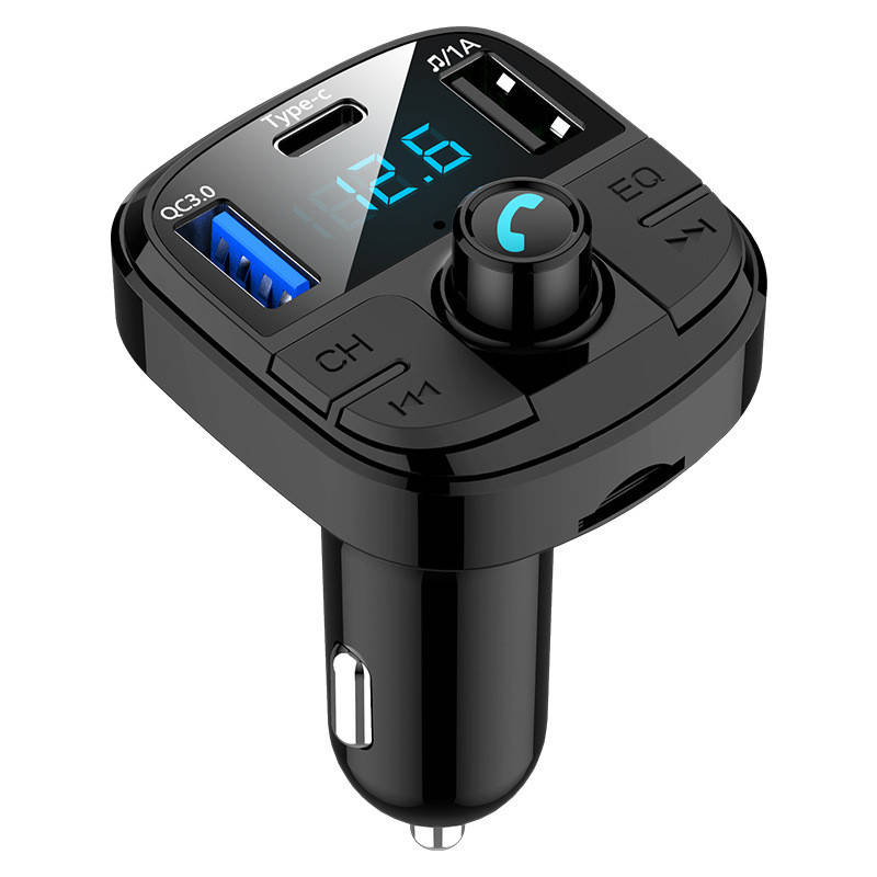 

HandsFree Громкая связь FM-трансмиттер модулятор Kerui BT29 QC3.0 Черный