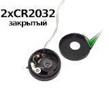 

Держатель 2x2032 закрытый корпус с выключателем