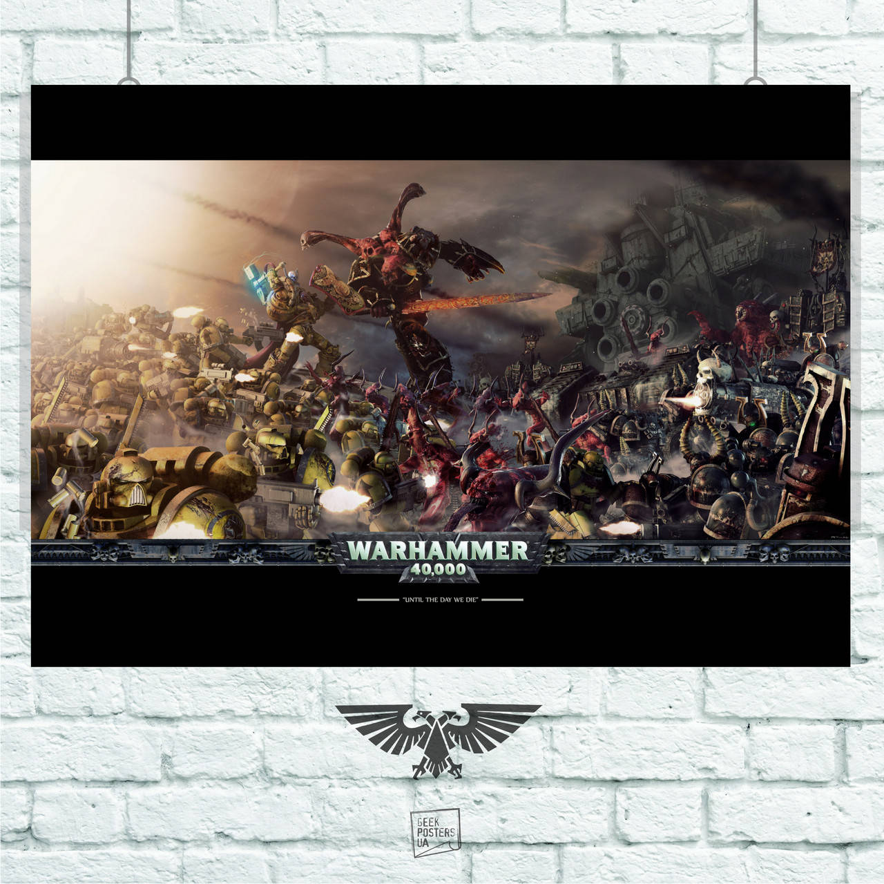 

Постер Warhammer 40000 (битва). Размер 42x30см (A3). Матовая бумага