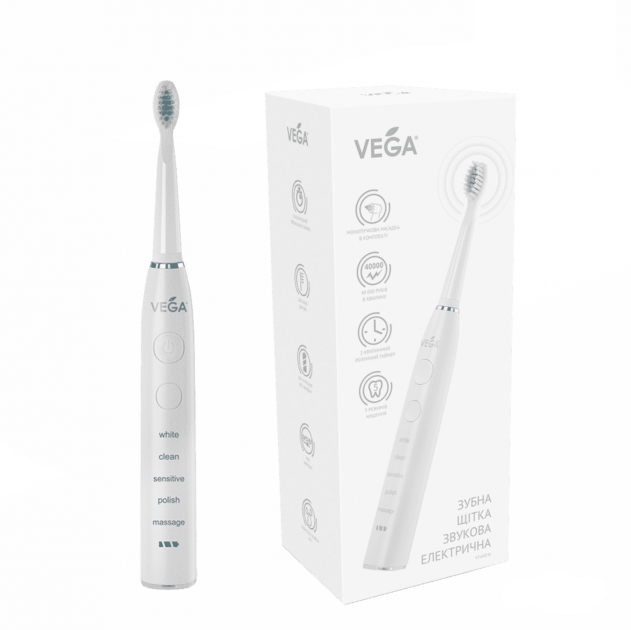

Электрическая зубная щетка Vega VT-600 W белая
