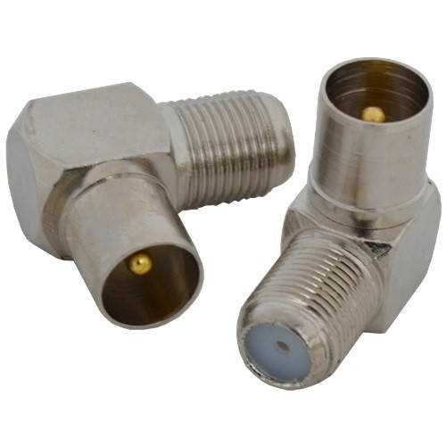 

F-штекер (папа) металл (штука) УГЛОВОЙ 90 градусов