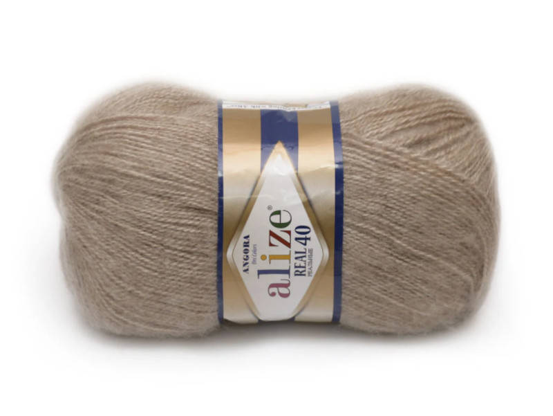 

Alize Angora Real 40, Бежевый меланж №152