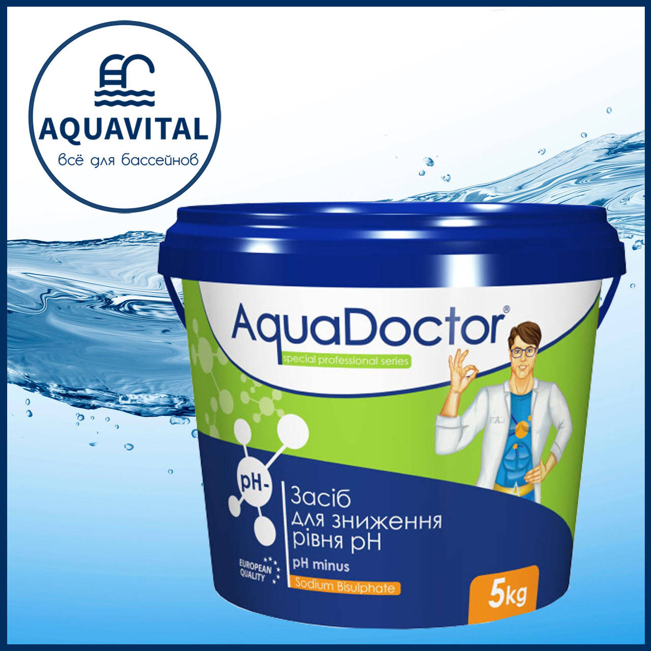 

AquaDoctor pH Minus | pH минус в гранулах (ведро 5 кг)