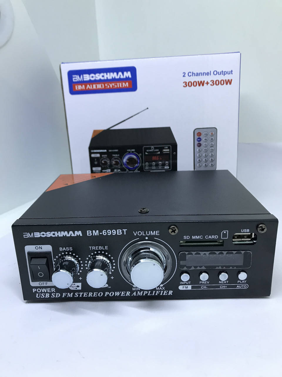 

Усилитель Звука Boschmann BM-699BT FM USB Bluentooth Вт Авто Усилитель, Черный