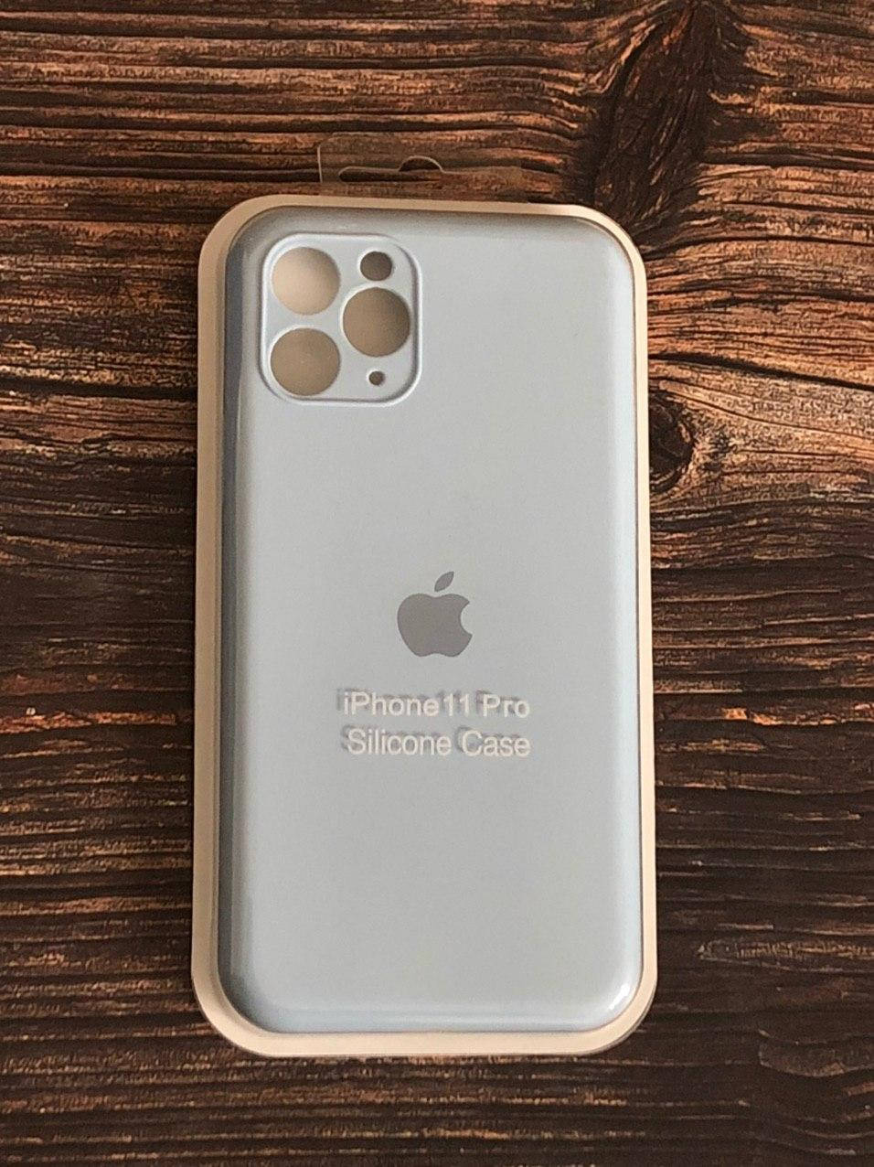 

Чехол iPhone 11 Pro (silicon case - Full Cover) "Кремово-лиловый 5"