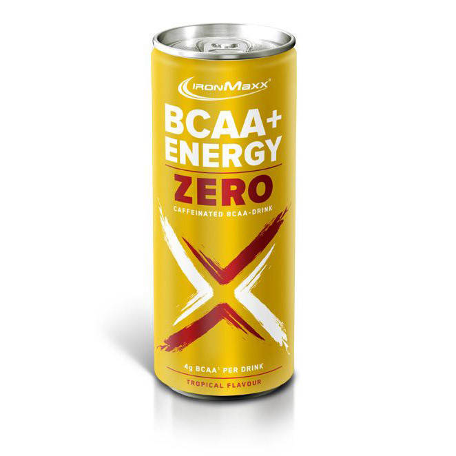 

BCAA IronMaxx BCAA+Energy Zero Drink, 330 мл Тропический