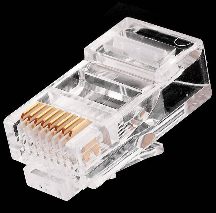 

100x Коннектор RJ45 8P8C Cat5, Cat5e, Cat6 RJ-45