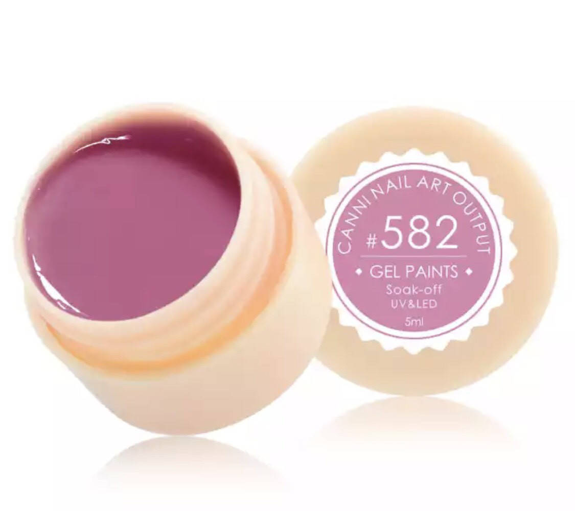

Гель-краска CANNI 582 (лилово-розовый), 5 мл