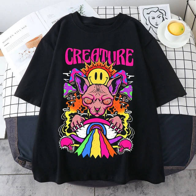 

Футболка в стиле Харадзюку Creature