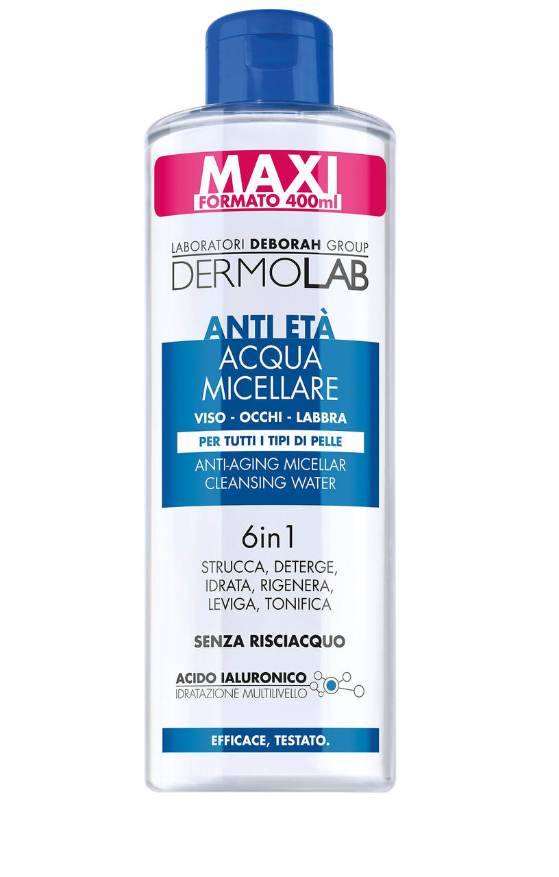 

Вода мицеллярная Deborah Milano Dermolab Anti-aging water 6 in 1, 009558, 400 мл