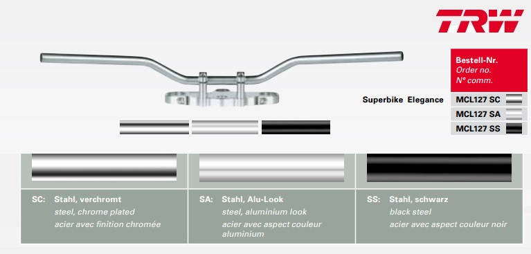 

Мотоциклетный руль TRW/Lucas MCL127
