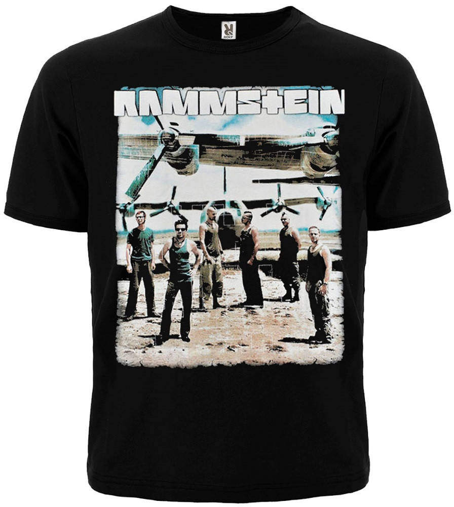 

Футболка Rammstein (фото группы возле самолета), Размер XXL