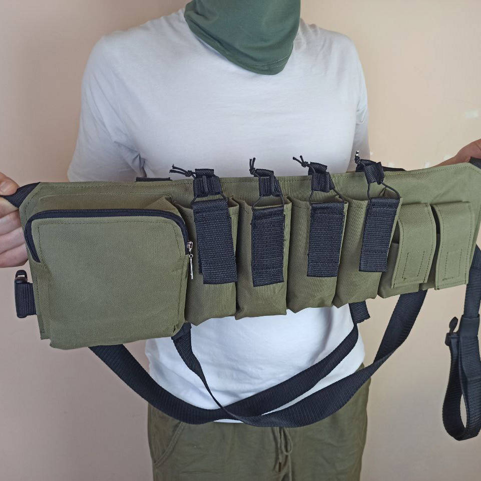 

Разгрузка тактическая РПС на 7 карманов Жилет-разгрузка с аптечкой YG-973 Цвет хаки