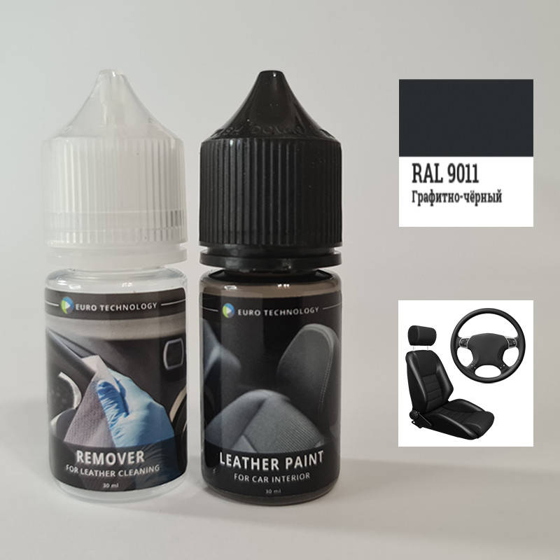 

Набор Оптимальный (RAL 9011) для покраски элементов автосалона из кожи, кожзама и пластика.