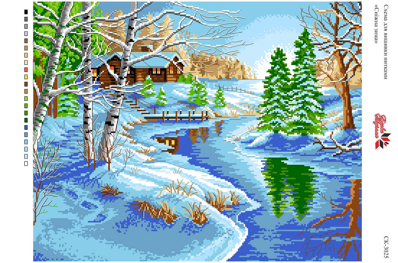 

Схема на канве А 3 БК 3025