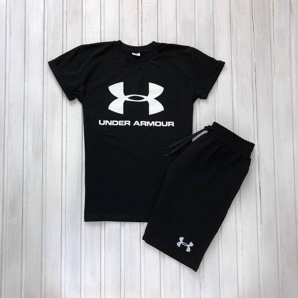 

Футболка мужская черная Under Armour | Мужская летняя футболка Андер Армур | Футболка мужская с принтом