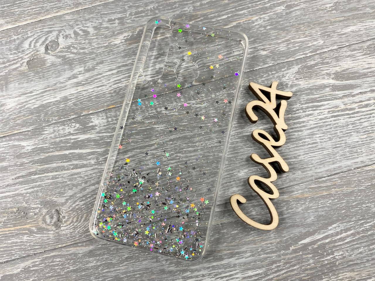 

TPU чехол Star Glitter для Realme 5 Pro прозрачный