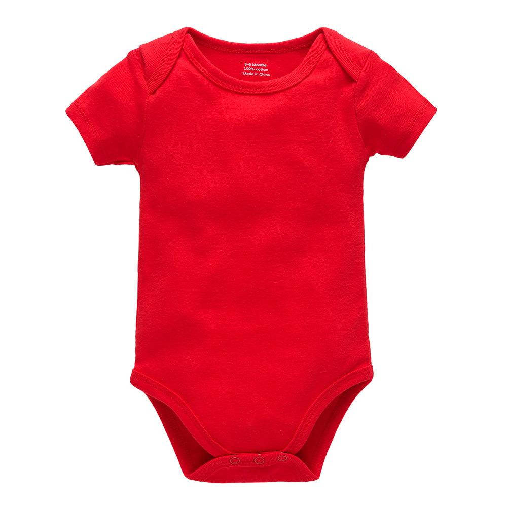 

Боди детский с коротким рукавом однотонный красный Picture Berni Kids (56) 62