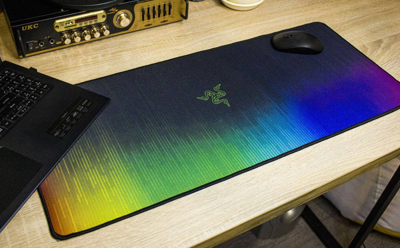 

Игровой коврик для мышки и клавиатуры Razer Sphex Smouke (70х30 см), Черный