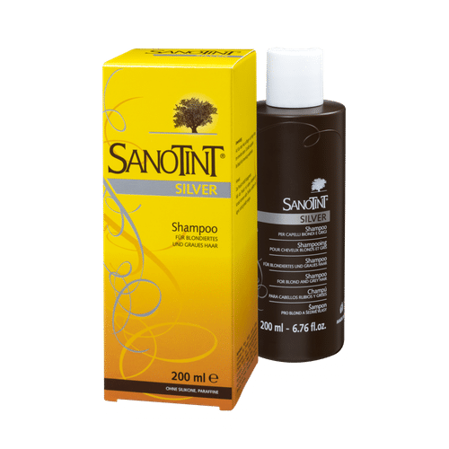 

Шампунь с экстрактом черники для удаления желтизны волос Sanotint Silver Швейцария 200 мл