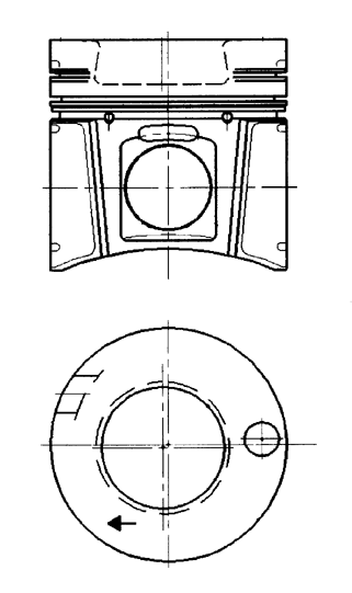 

Поршень Mercedes 94331600 (KOLBENSCHMIDT)