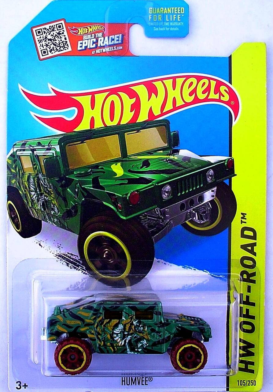 

Машинка Hot Wheels - Humvee (Hummer) - 2015 Off-Road - Jungle Rally (#105) - CFK71. Mattel Оригинал