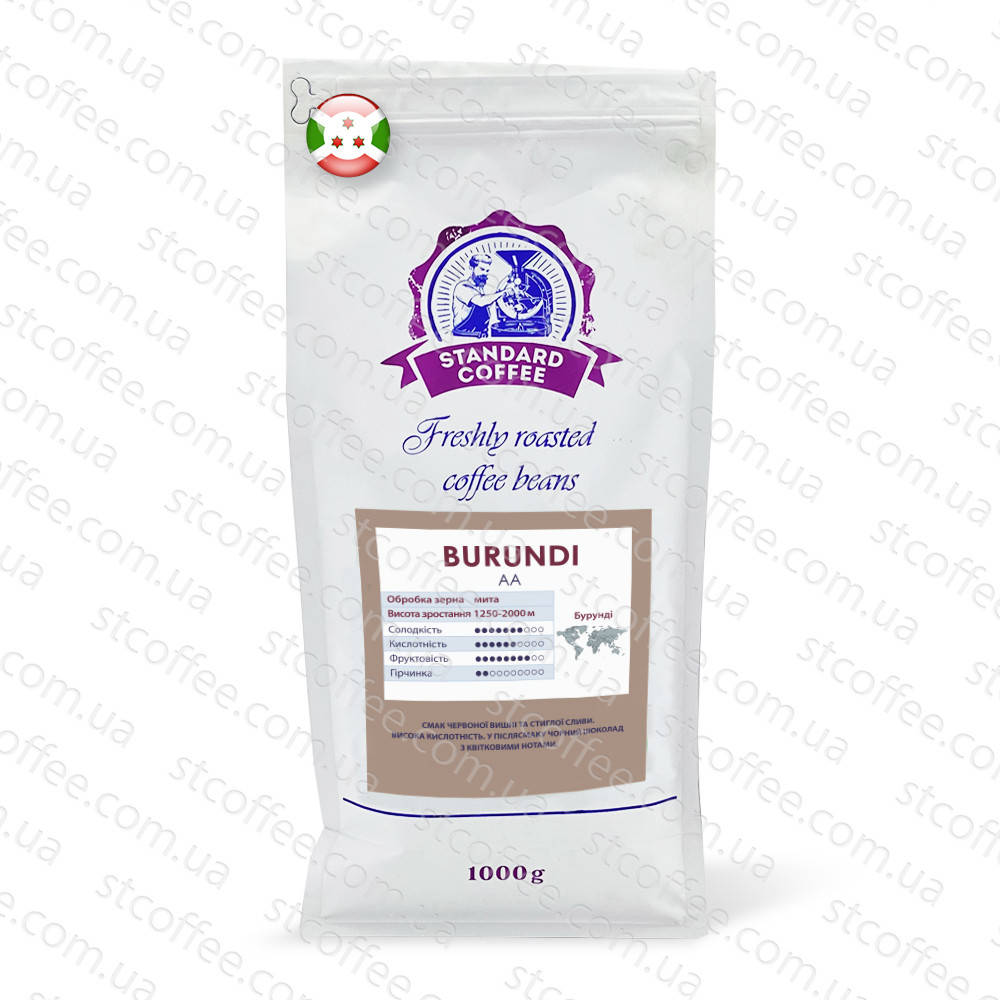 

Кофе в зернах Бурунди АА 100% арабика, 1 кг