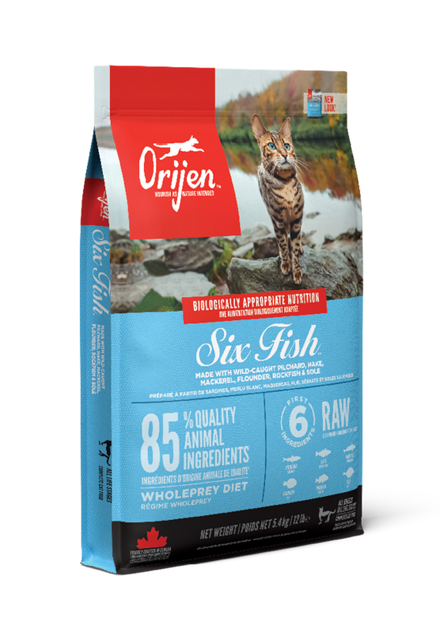 

Корм для котів Оріджен Orijen 6 fish 5,4 кг для всіх порід на всіх стадіях життя