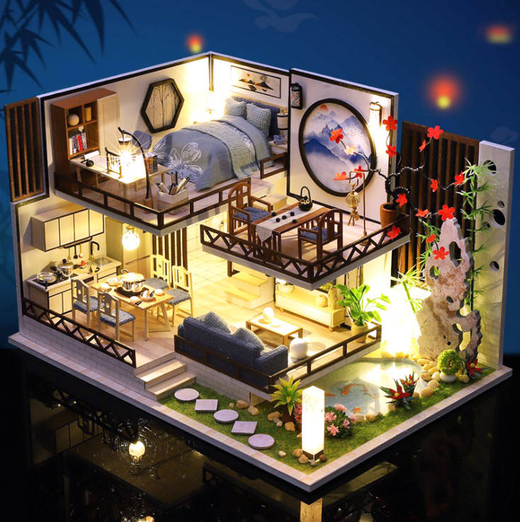 

Румбокс DIY House сборный миниатюрный дом конструктор Bamboo Rhime