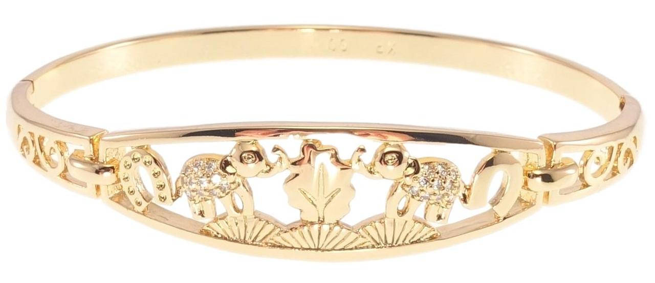 

Браслет Xuping Позолота 18K "Живописный орнамент с узором слоны" ø 6,5см