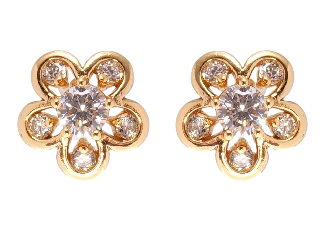 

Серьги Xuping Позолота 18K гвоздики (пусеты) "Цветочки"