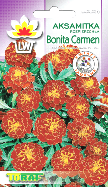 

Семена Бархатцы (чорнобривці) Bonita Carmen 1г