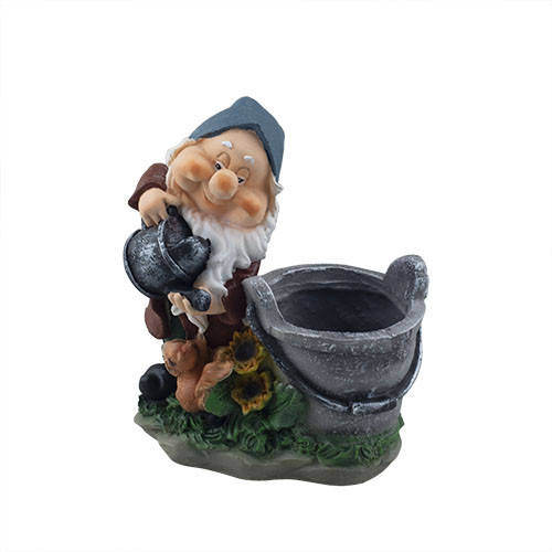 

Садовая фигура Гном с ведерком (полистоун) G0123(P)