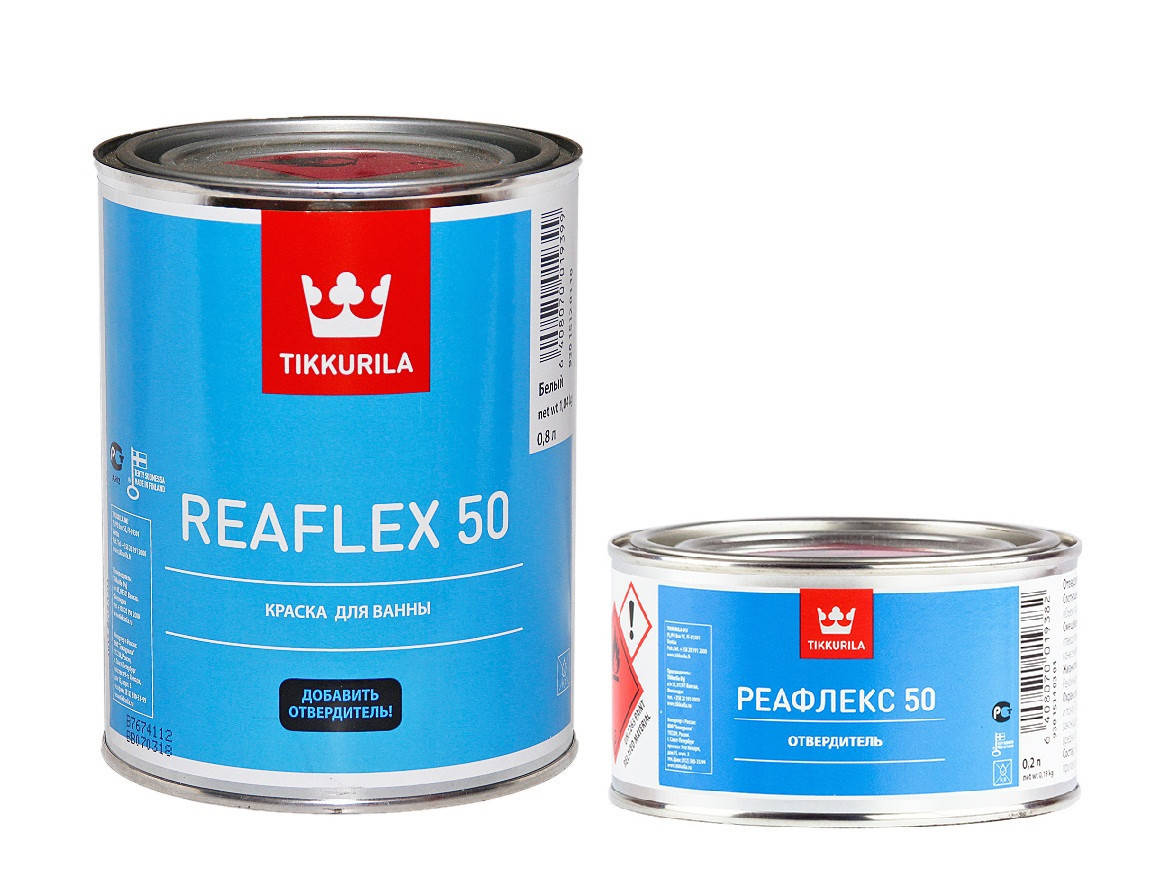 

Эмаль эпоксидная TIKKURILA REAFLEX 50 для ванн и бассейнов белая 1л