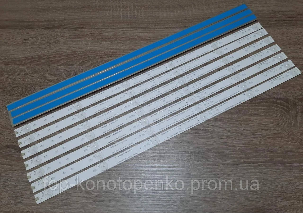 

LED линейки RH-D32071235-01-6LED JL.D32061235-105CS-M 6шт LED 6В, алюминий, скотч