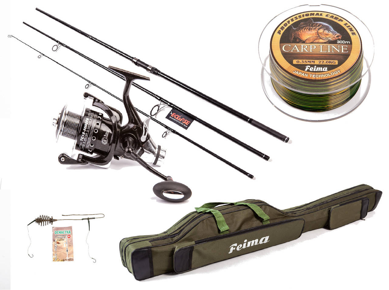 

Карповый набор КАРПОВЫЙ НАБОР ECLIPSE Dynamic Carp FEIMA 6000+ ЧЕХОЛ + Подарок