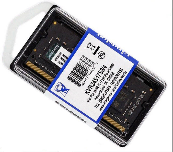

Оперативная память Kingston SODIMM DDR4 2400 4096MB PC4-19200 (KVR24S17S8/4) DDR4 4Gb 2400Mhz