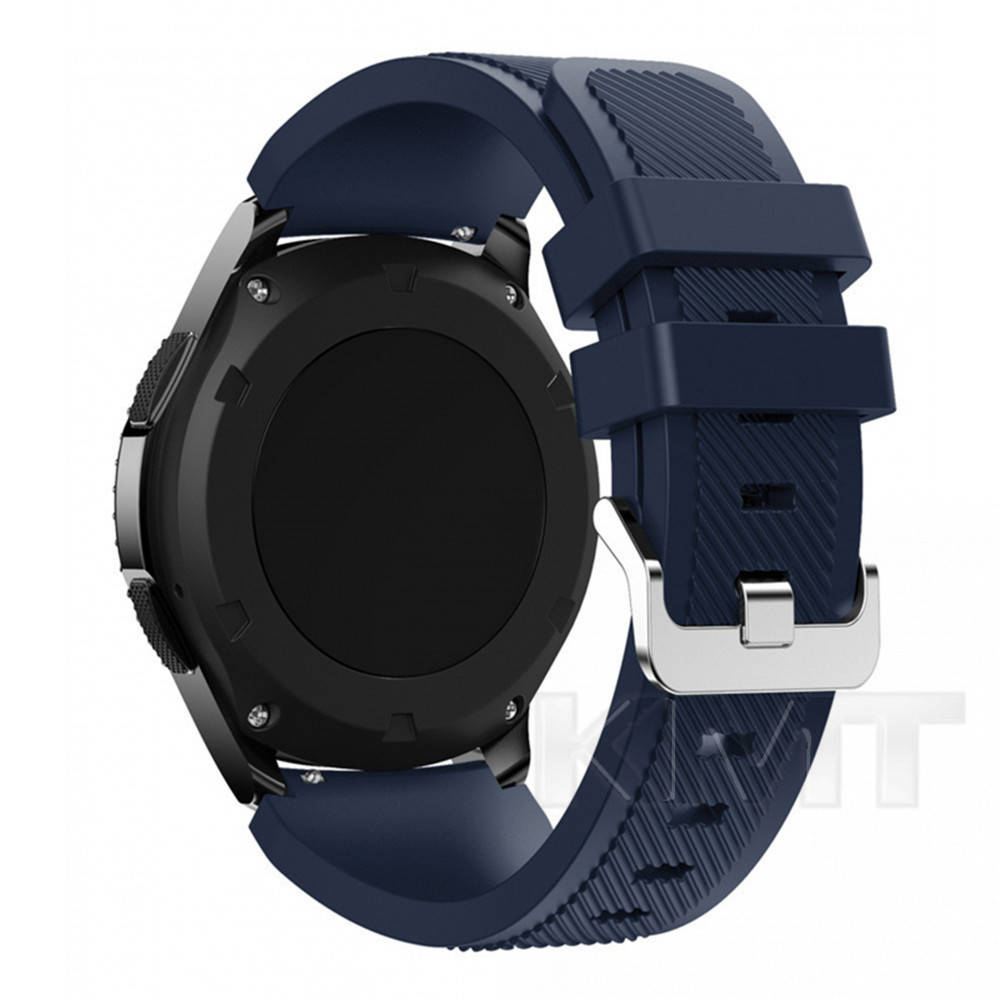 

Ремешок универсальный Silicone Band 22mm — Dark Blue